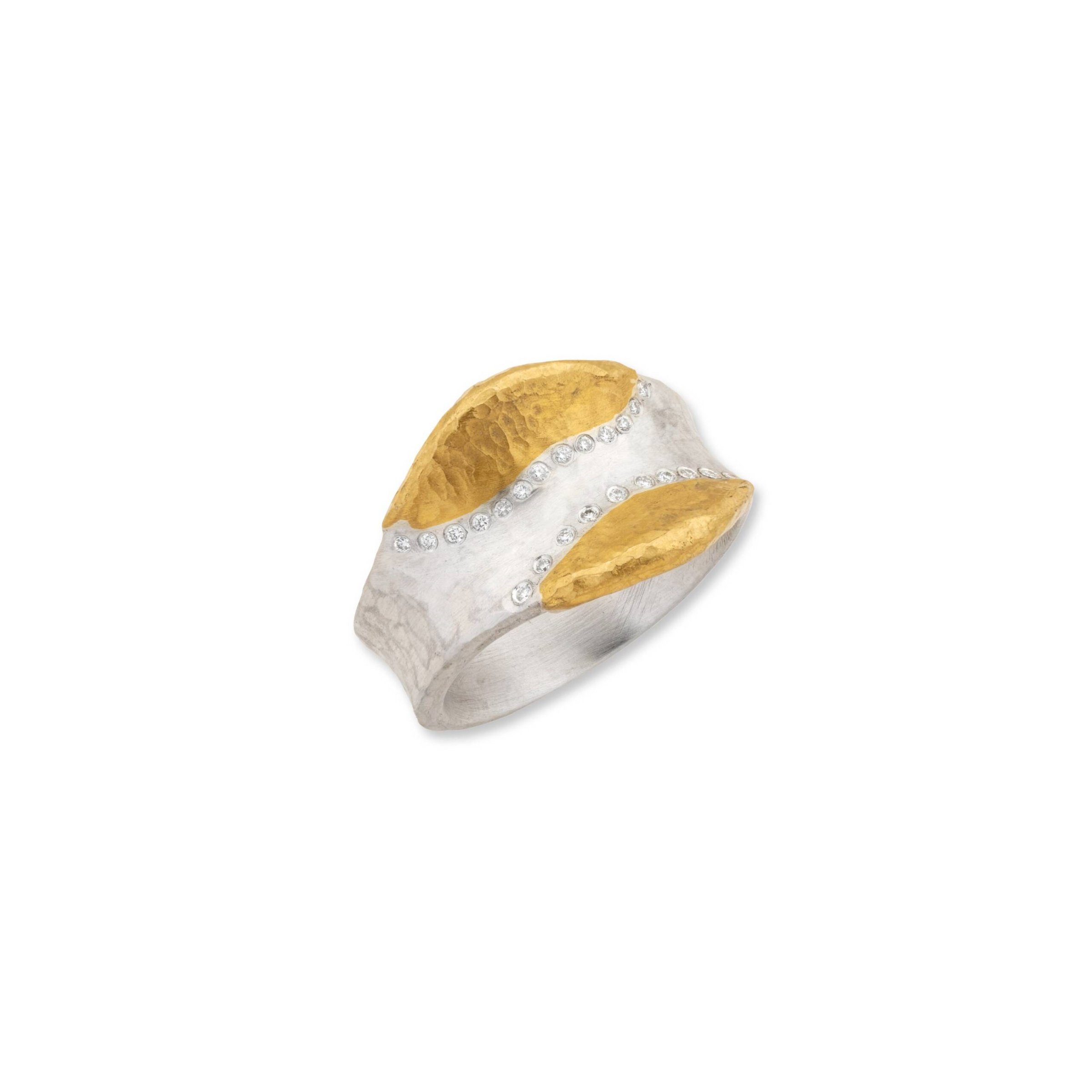 Mixed Metal Ring- Color Stone and/or Diamond