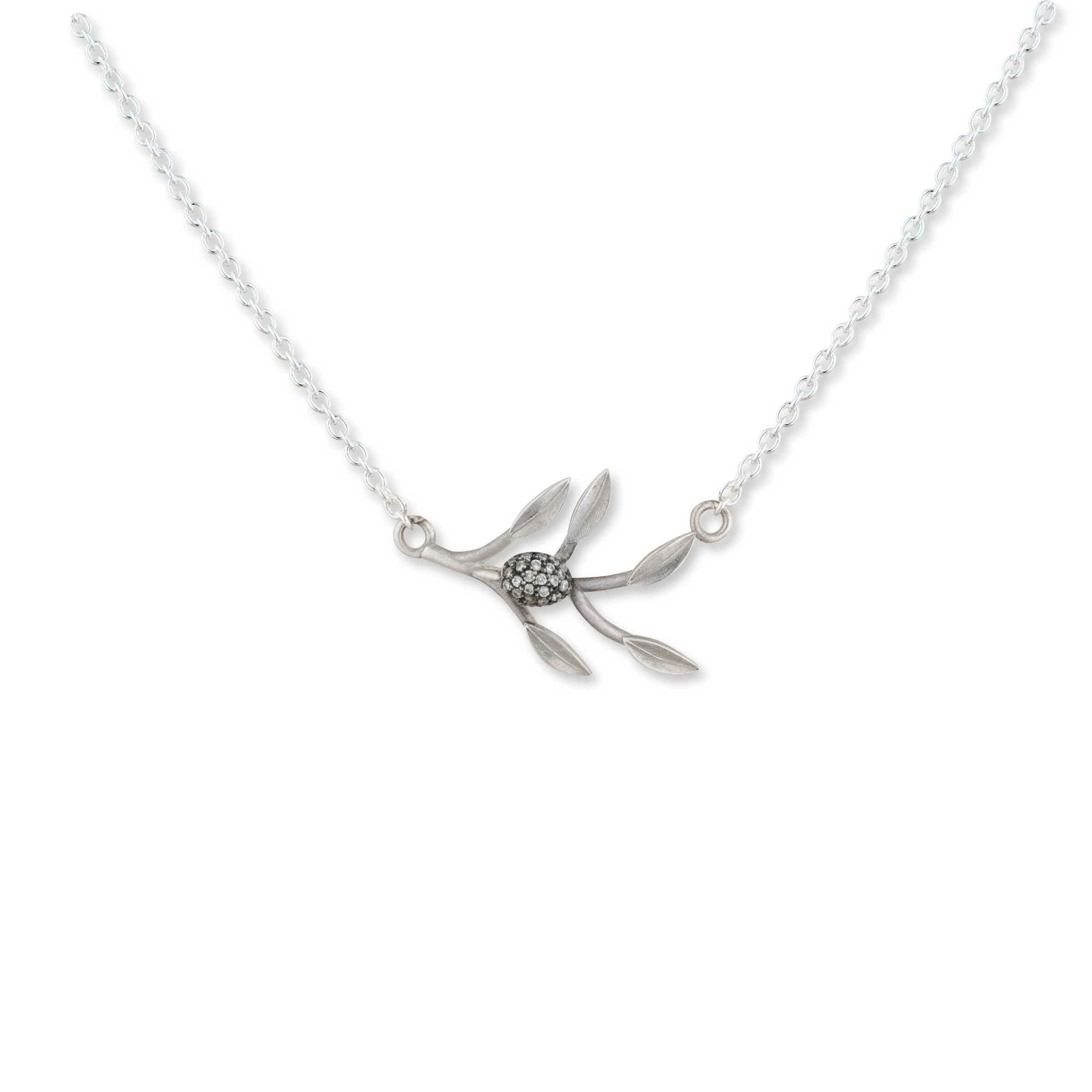 Silver Necklaces- Color Stones and/or Diamond