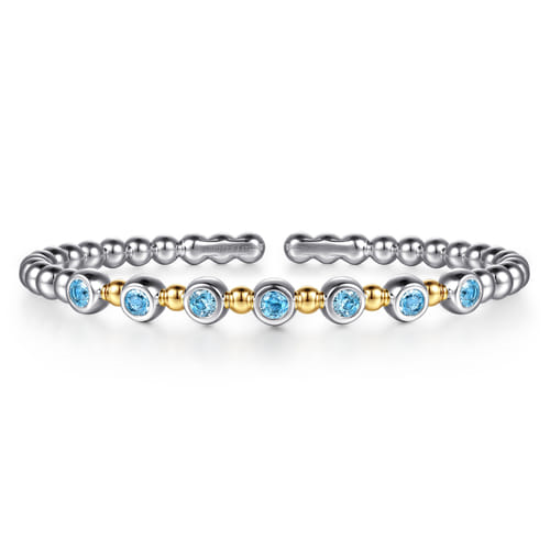 Mixed Metal Bracelet- Color Stone and/or Diamond