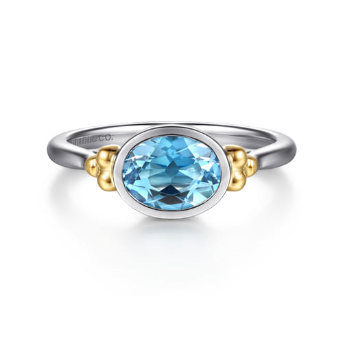 Mixed Metal Ring- Color Stone and/or Diamond