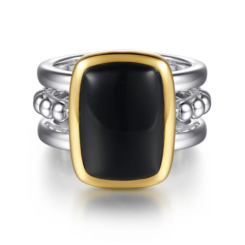 Mixed Metal Ring- Color Stone and/or Diamond