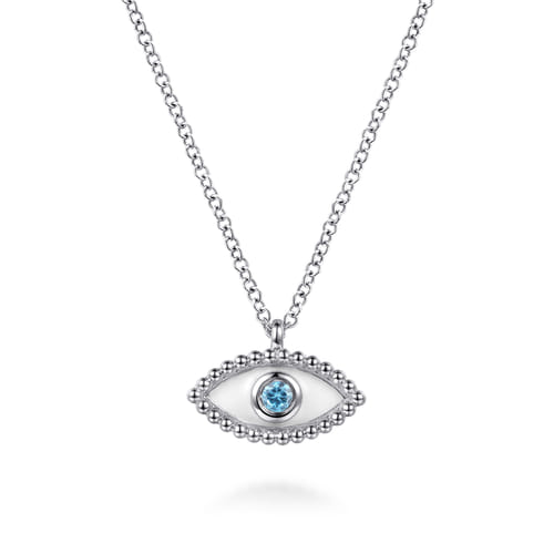 Silver Necklaces- Color Stones and/or Diamond