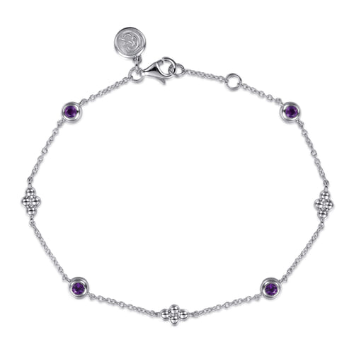 Silver Bracelets- Color Stones and/or Diamond