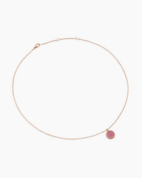 David Yurman Cable Collectibles® Collection Pavé Plate Pink Necklace