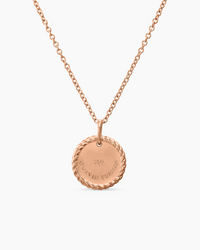 David Yurman Cable Collectibles® Collection Pavé Plate Pink Necklace
