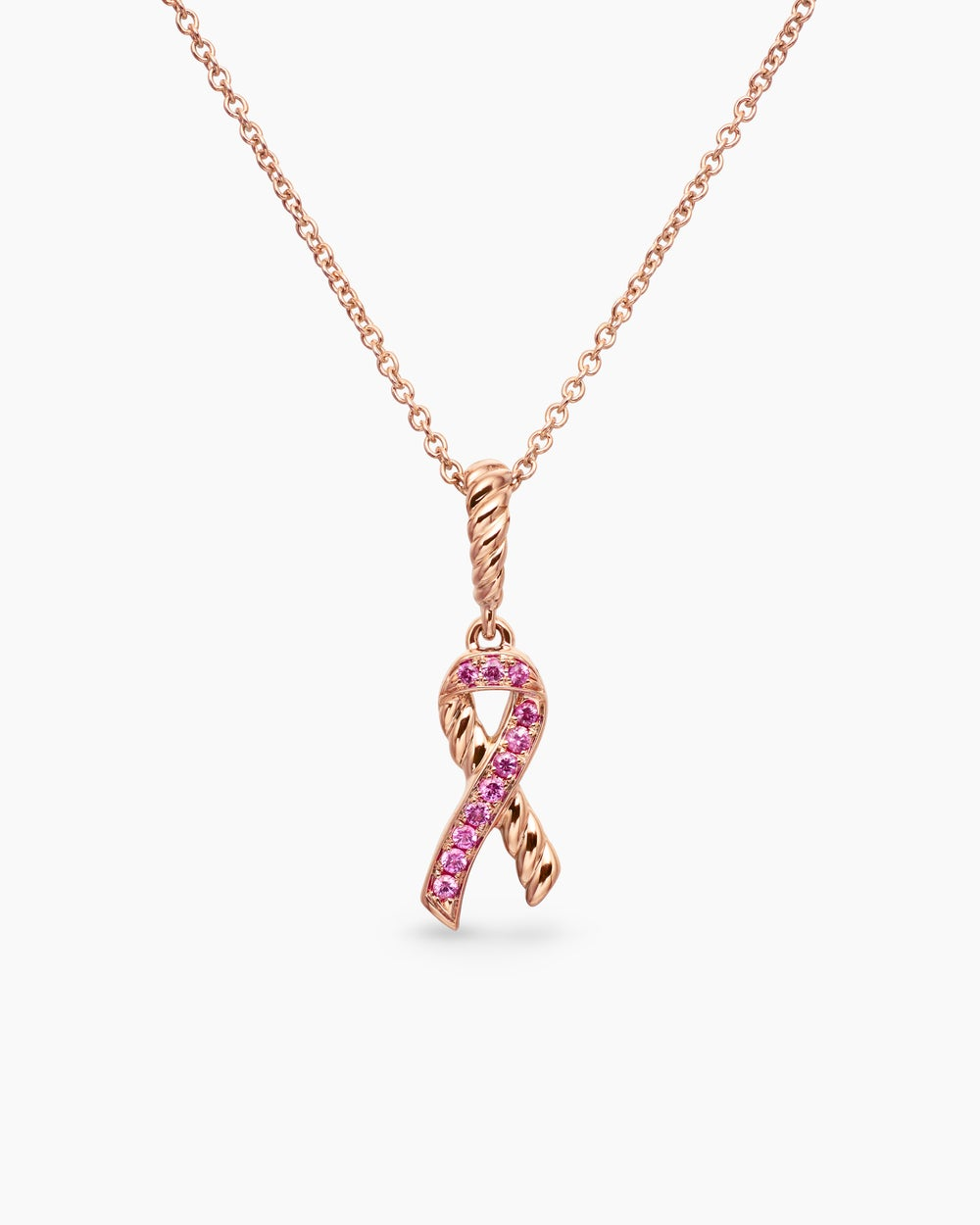 David Yurman Cable Collectibles® Collection Pink Ribbon Necklace