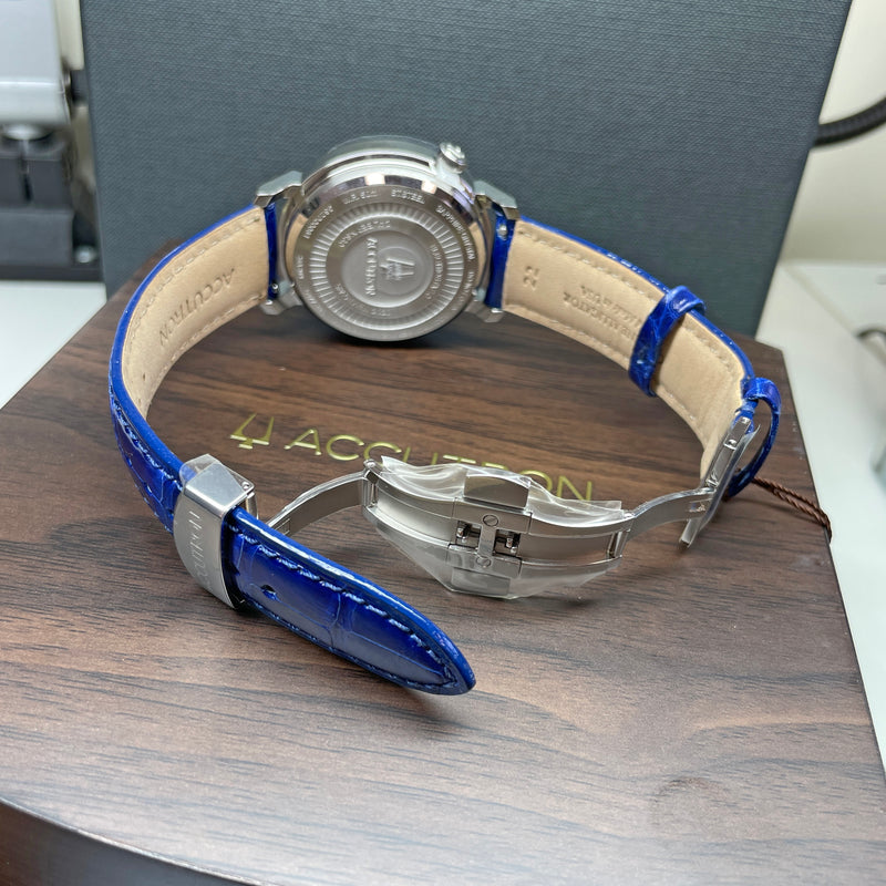 Accutron Spaceview Evolution Blue White Electrostatic Watch #26A209