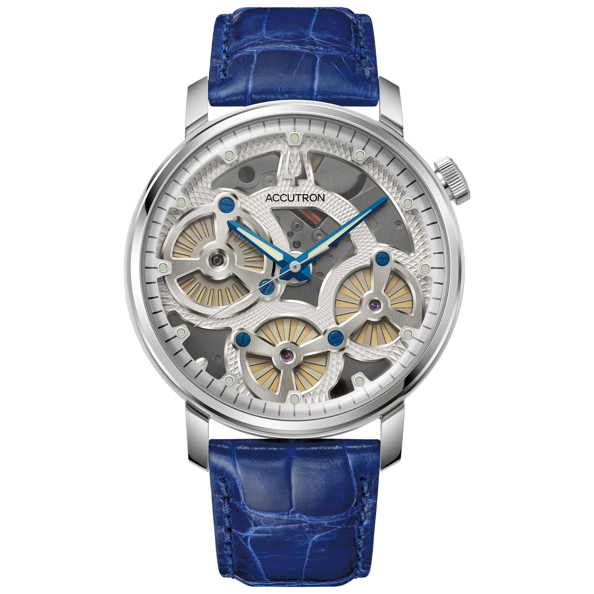 Accutron Spaceview Evolution Blue White Electrostatic Watch #26A209 - NAGI