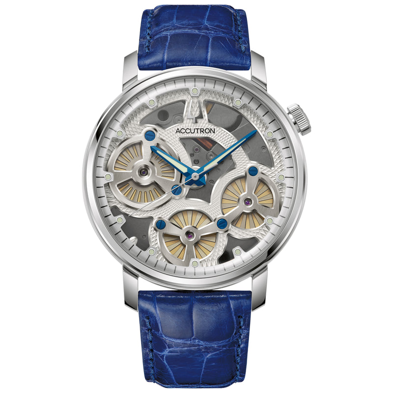 Accutron Spaceview Evolution Blue White Electrostatic Watch #26A209 - NAGI
