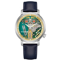 Accutron Spaceview 314 Open Dial Blue Strap Tuning Fork Watch