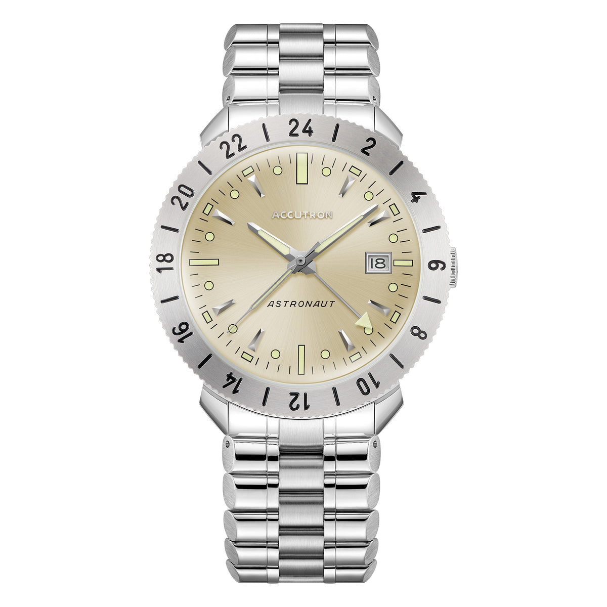 Accutron Astronaut Eggshell Dial Limited Edition Automatic Titanium Watch