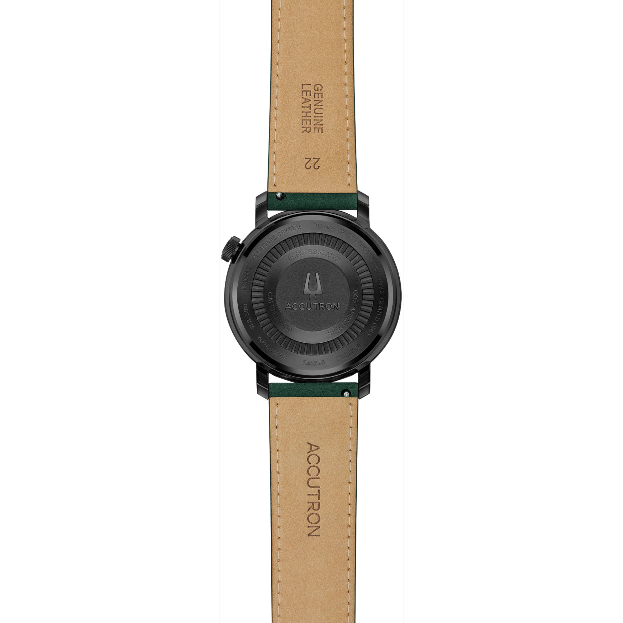 Accutron Spaceview Evolution Green Forged Carbon Dial Electrostatic Watch - NAGI
