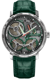 Accutron Limited Edition Spaceview Electrostatic Green Watch #2ES6A003