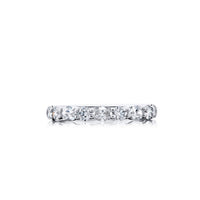 JB Star Platinum E/W Round and Oval Diamond Band