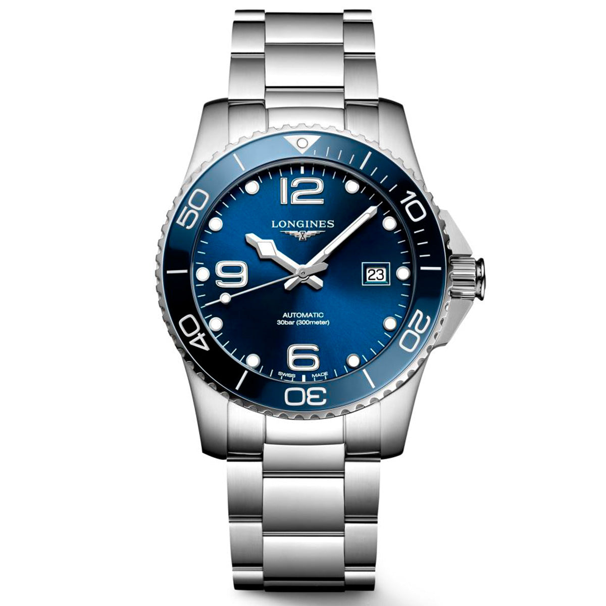 Longines Hydroconquest 41MM Automatic Watch Blue Dial Stainless Steel Bracelet L37814966