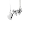 Slim Sterling Silver Heart Locket Necklace