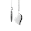 Slim Sterling Silver Heart Locket Necklace