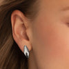 Sterling Silver Large Points North Earrings