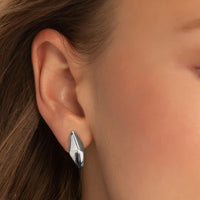 Sterling Silver Large Points North Earrings - NAGI