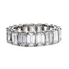 Platinum Emerald Cut Diamond Eternity Band