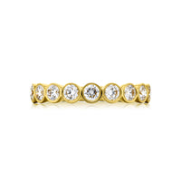 JB Star 18K Yellow Gold Bezel Set Diamond Band - NAGI
