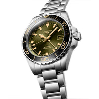 Longines HydroConquest 41MM Automatic Watch GMT Sunray Green Dial L37904066