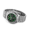 Pre-owned Breitling Chronomat Green Steel Chronograph B01 42 AB0134101L1A1