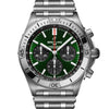 Pre-owned Breitling Chronomat Green Steel Chronograph B01 42 AB0134101L1A1