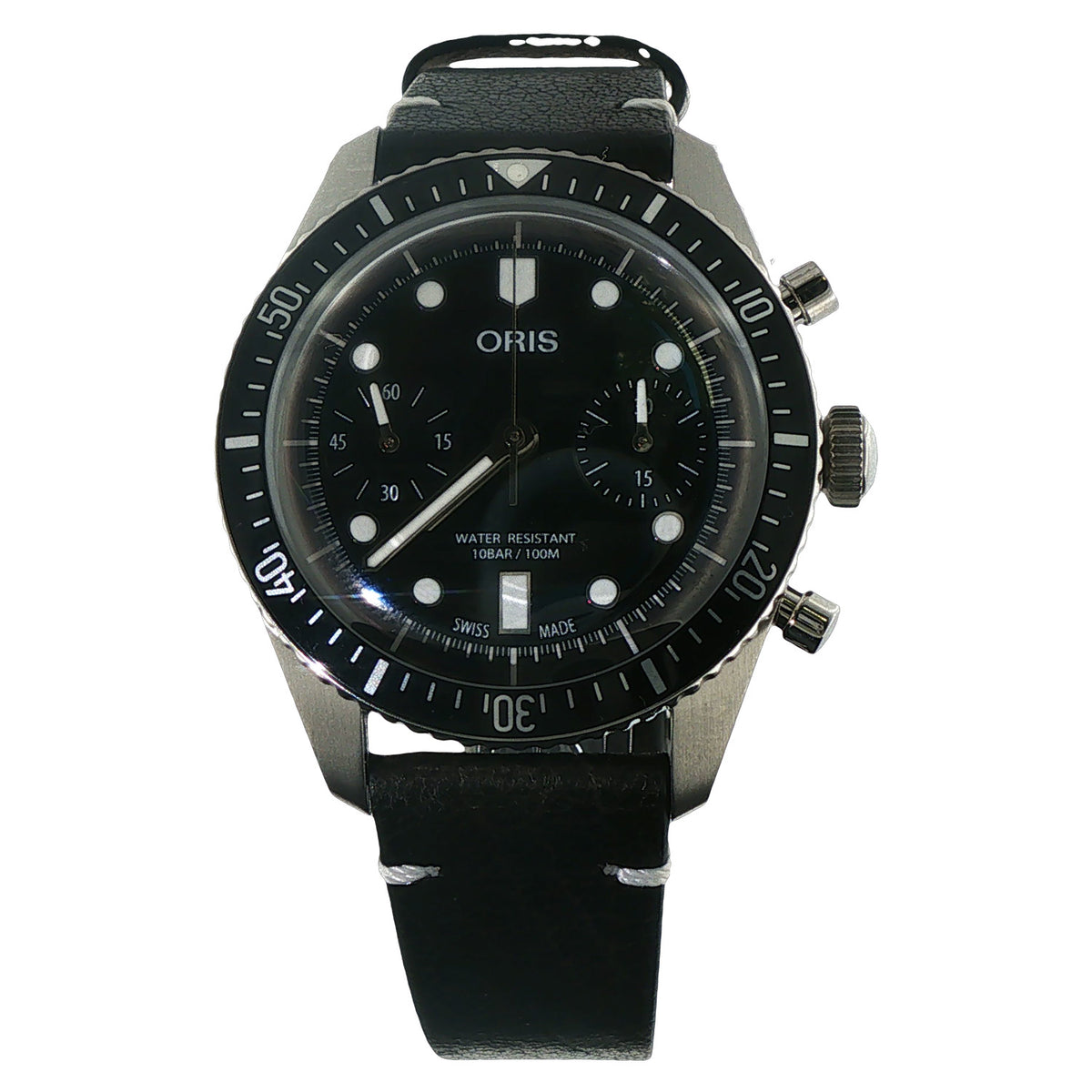 Oris Divers Sixty-Five Chronograph 40MM Black Dial Watch - NAGI
