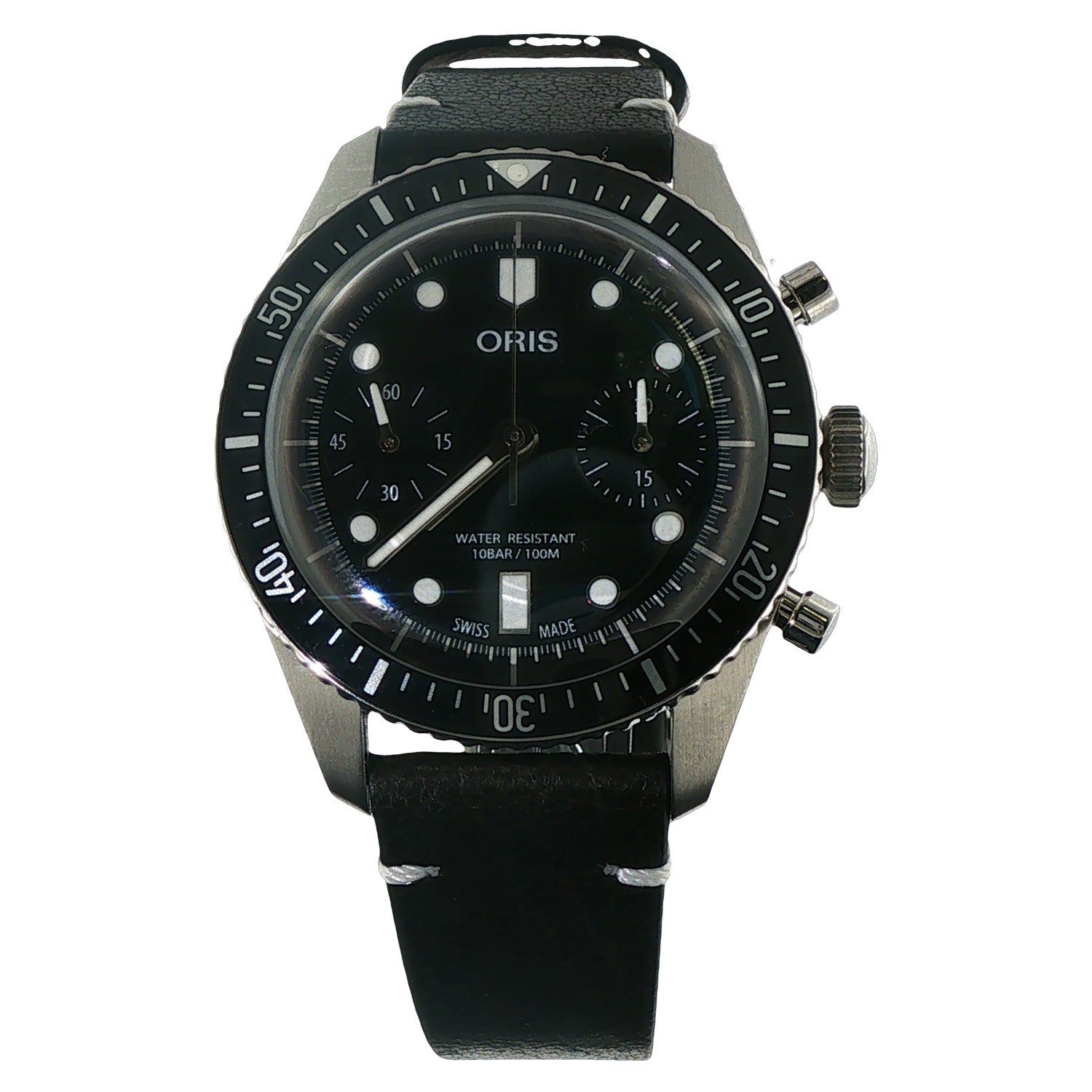 Oris Divers Sixty-Five Chronograph 40MM Black Dial Watch - NAGI