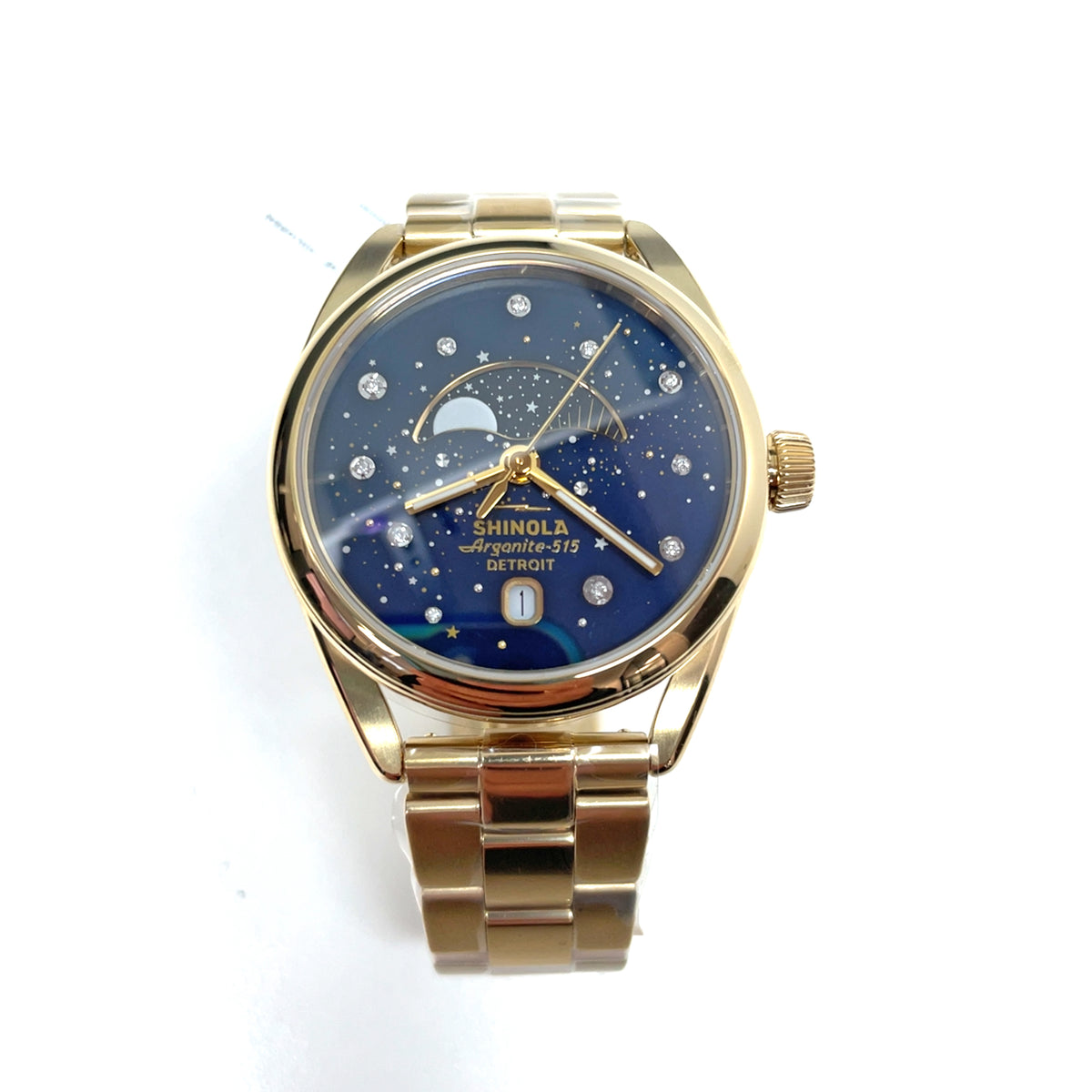 Shinola 38MM Derby Celestial Limited Edition Midnight Blue Dial Watch