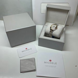 Michele Meggie Two-Tone 18K Gold-Plated Diamond Dial Watch MWW33B000009