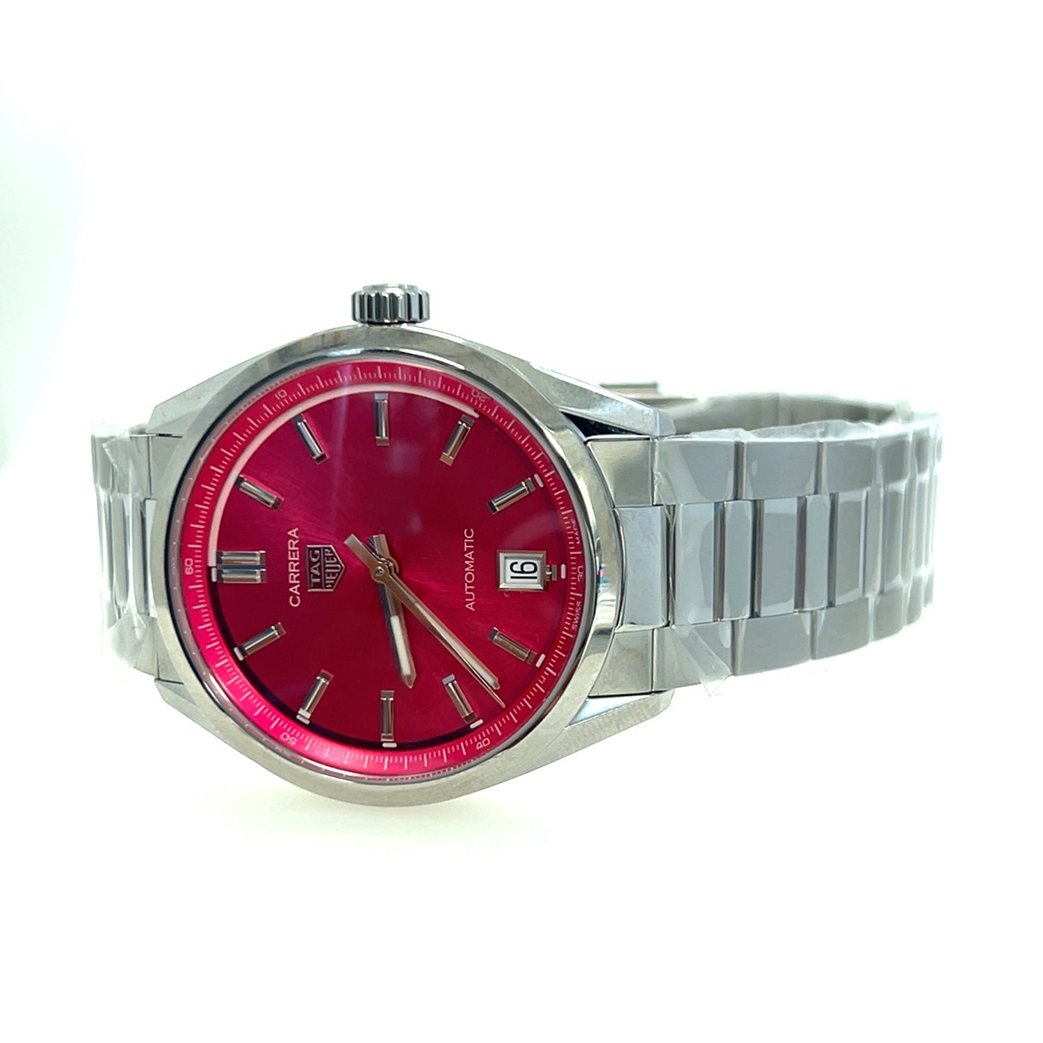 TAG Heuer Carrera Date 36MM Automatic Pink Dial Watch