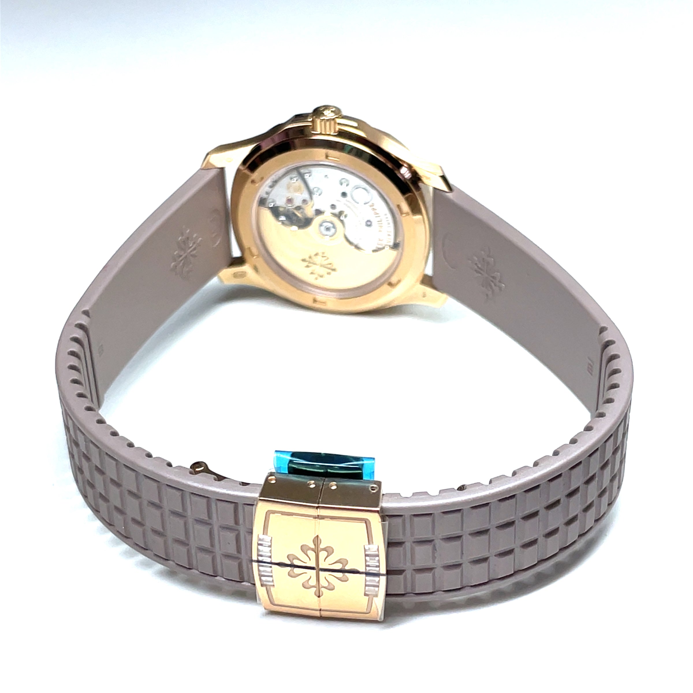 Unworn Patek Philippe Aquanaut Rose Gold Diamond Watch 5072R-001