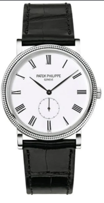 Pre-Owned Patek Philippe 36MM 18K White Gold Calatrava White Dial Watch