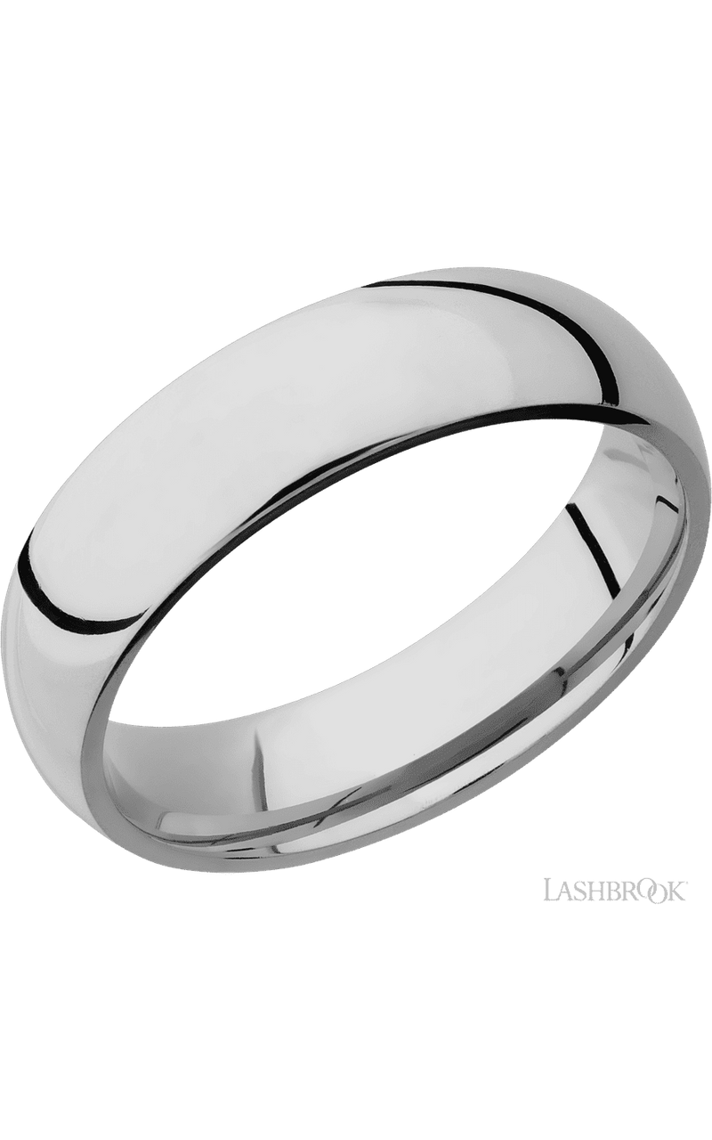 6 mm wide Domed Titanium band. - NAGI