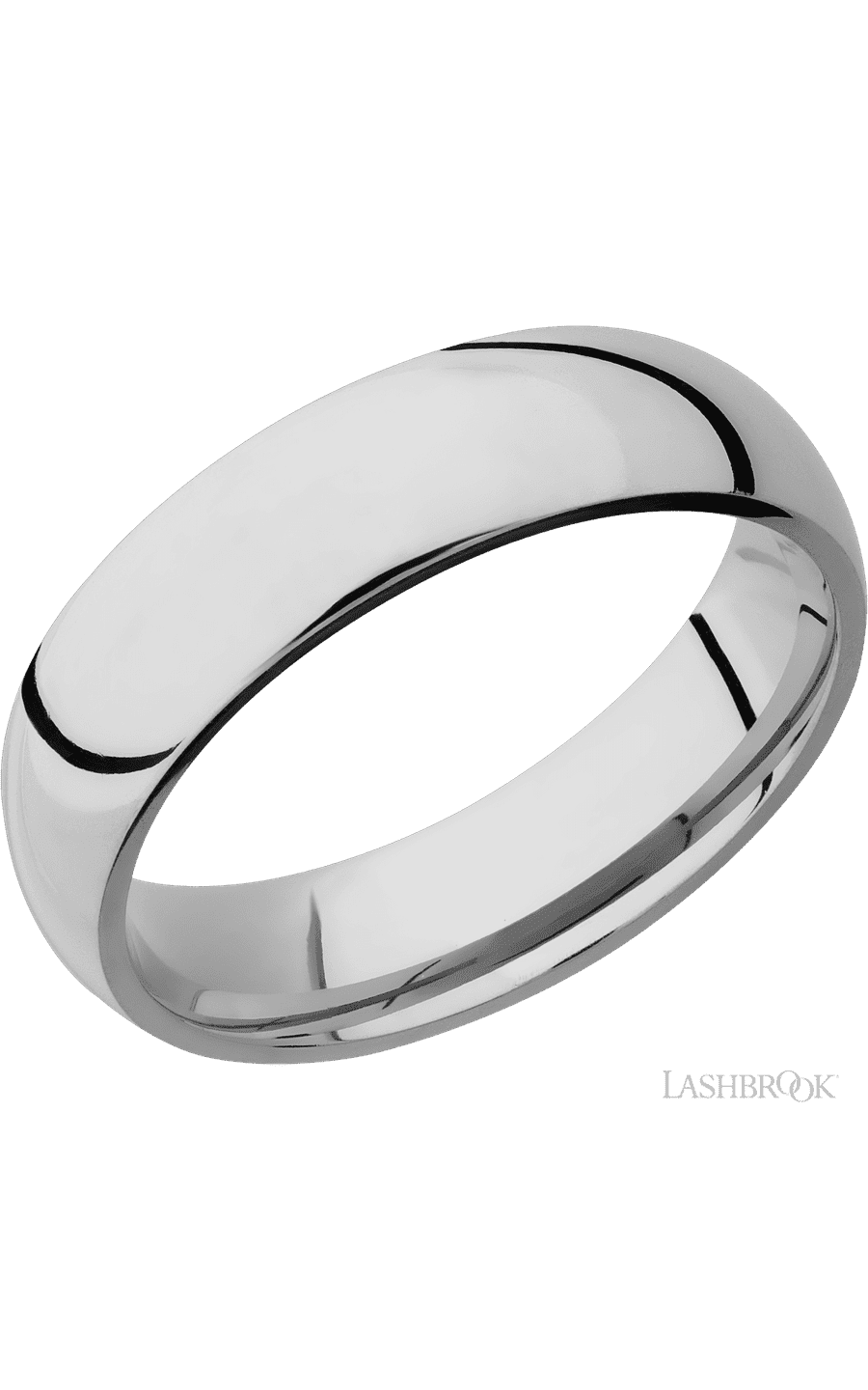 6 mm wide Domed Titanium band. - NAGI