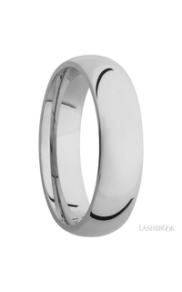 6 mm wide Domed Titanium band. - NAGI