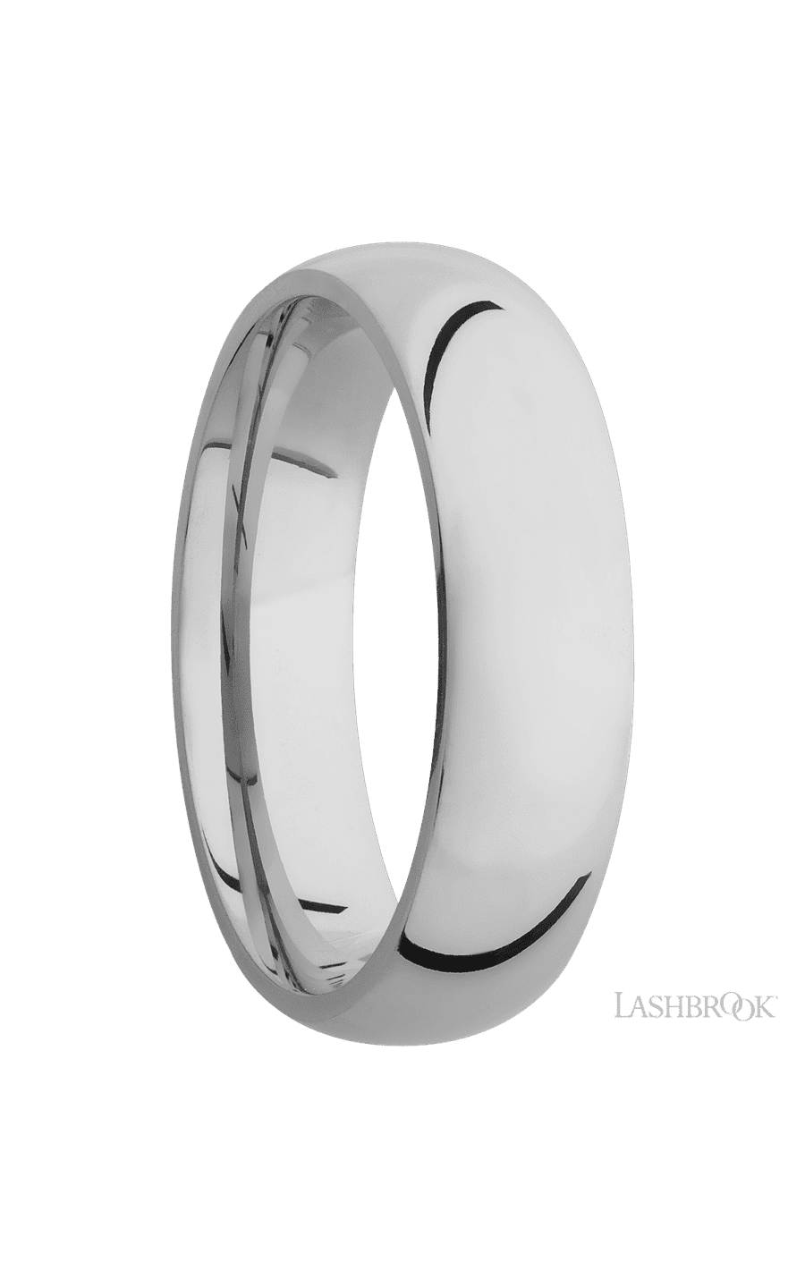 6 mm wide Domed Titanium band. - NAGI