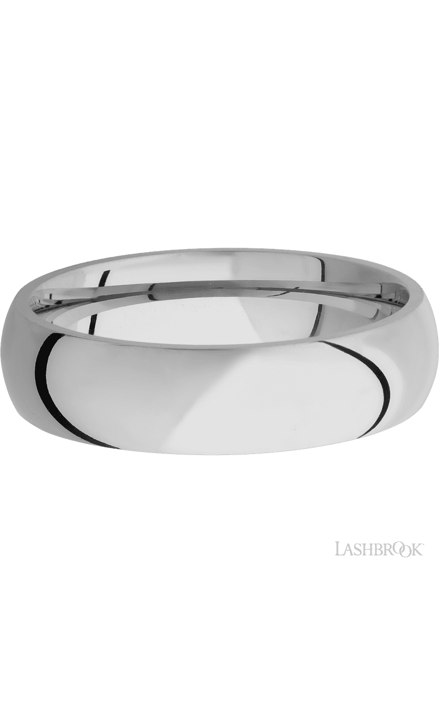 6 mm wide Domed Titanium band. - NAGI