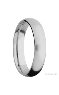 5 mm wide Domed Titanium band. - NAGI