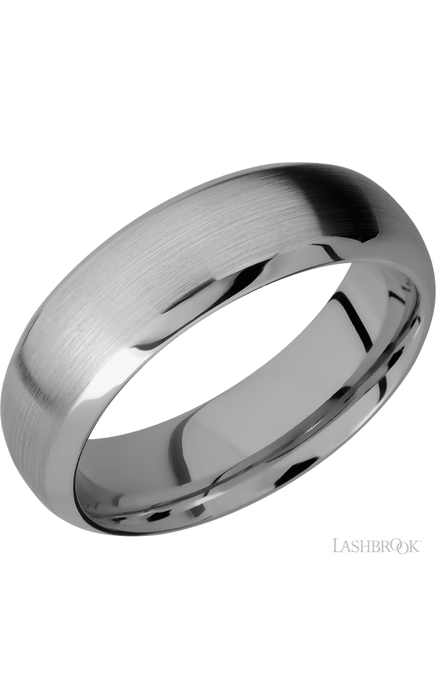 7 mm wide Domed Bevel Titanium band. - NAGI
