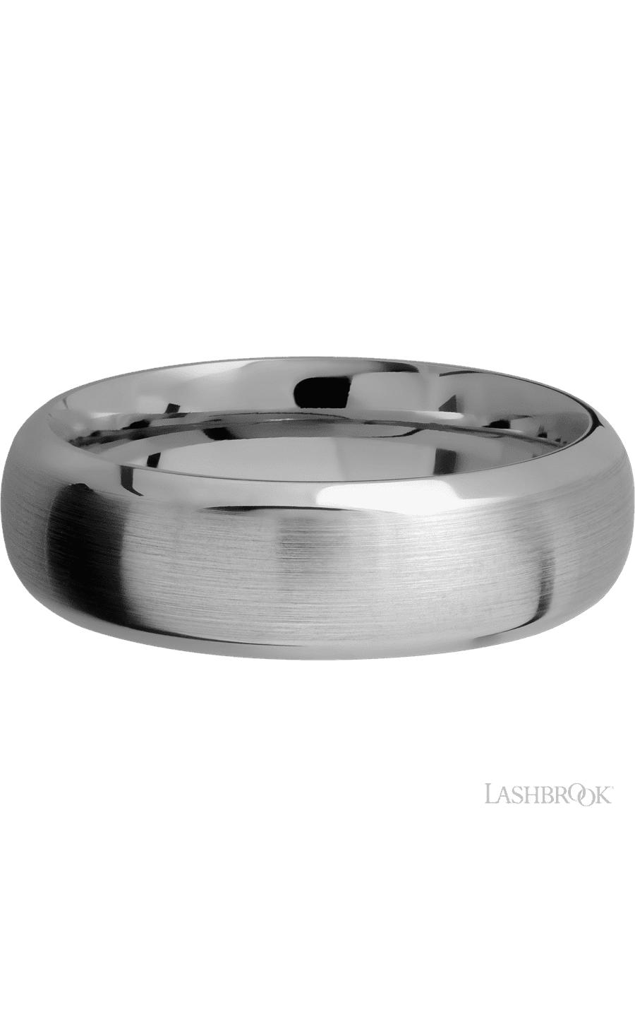 7 mm wide Domed Bevel Titanium band. - NAGI