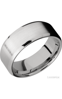 8 mm wide Beveled Cobalt Chrome band. - NAGI