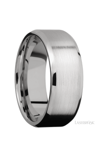 8 mm wide Beveled Cobalt Chrome band. - NAGI