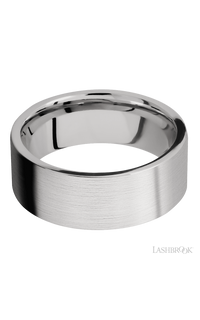 8 mm wide Flat Cobalt Chrome band. - NAGI