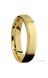 5 mm wide Beveled 14K Yellow Gold band.