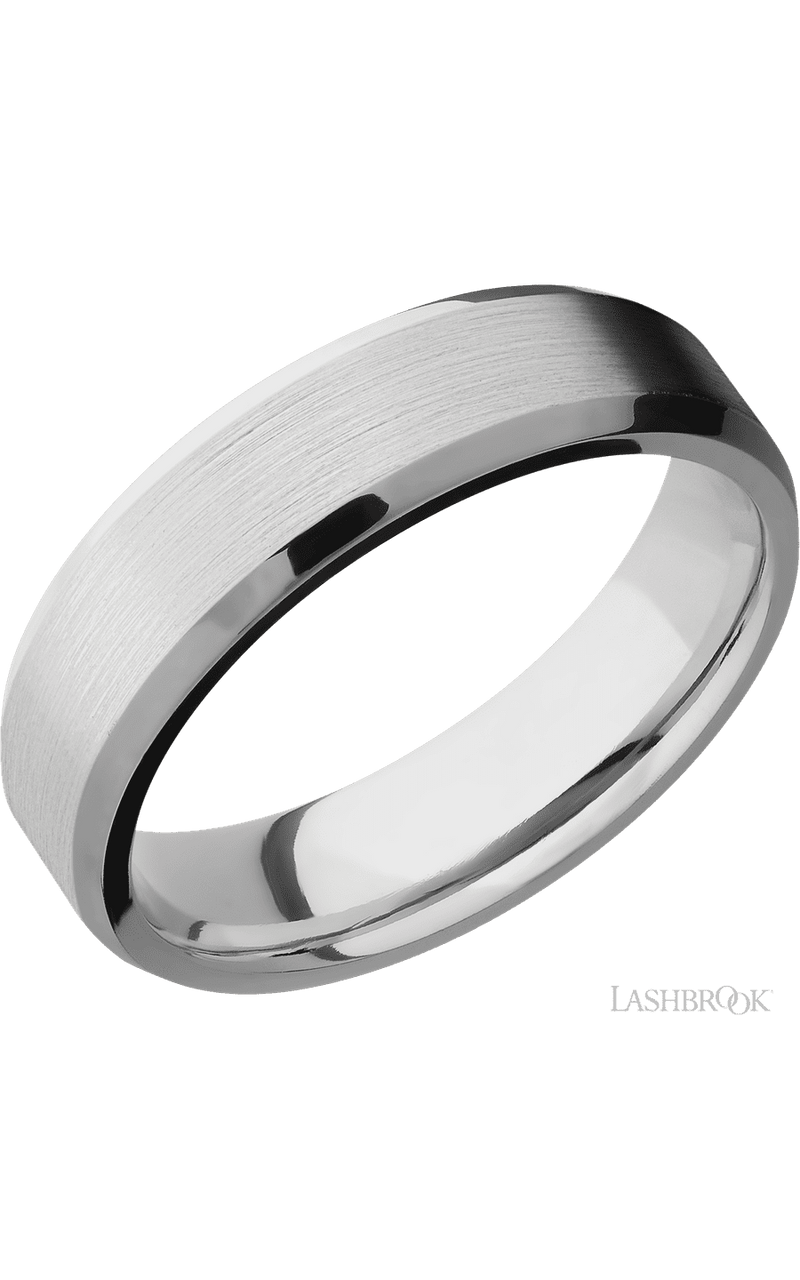 6 mm wide Beveled Cobalt Chrome band. - NAGI