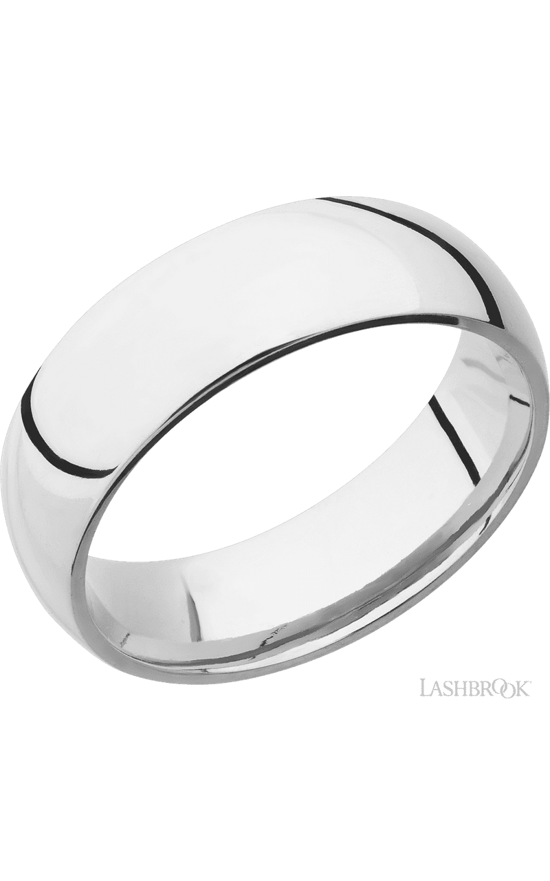 7 mm wide Domed Cobalt Chrome band. - NAGI