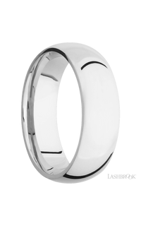 7 mm wide Domed Cobalt Chrome band.